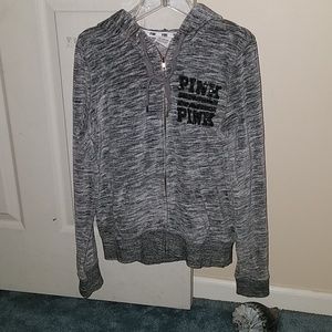 Pink Victoria's Secret Grey / Black Sequins Jacket